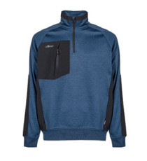 Felpa mezza zip Leeds - taglia L - blu - U-Power