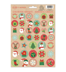 Stickers adesivi fustellati - motivi natale - colori assortiti - Rex Sadoch Stickers adesivi fustellati - motivi natale - colori assortiti - Rex Sadoch