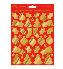Stickers adesivi fustellati - motivi natale - oro - Rex Sadoch Stickers adesivi fustellati - motivi natale - oro - Rex Sadoch
