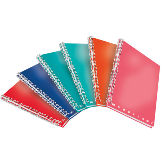 Maxiquaderno Monocromo - A4 - 1 rigo - 70 fogli - 80gr - s/fori - microperforato - spiralato - Pigna Maxiquaderno Monocromo - A4 - 1 rigo - 70 fogli - 80gr - s/fori - microperforato - spiralato - Pigna