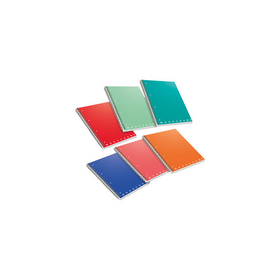 Maxiquaderno Monocromo - A4 - quadretto 5mm - 70 fogli - 80gr - 4 fori - microperforato - spiralato - Pigna Maxiquaderno Monocromo - A4 - quadretto 5mm - 70 fogli - 80gr - 4 fori - microperforato - spiralato - Pigna