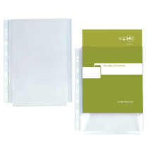 Buste forate Atla GS - PP - 21 x 29,7 cm - c/soffietto - trasparente buccia - Sei Rota - conf. 10 pezzi Buste forate Atla GS - PP - 21 x 29,7 cm - c/soffietto - trasparente buccia - Sei Rota - conf. 10 pezzi