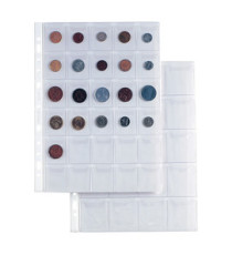 Buste forate Ercole - PVC liscio - 21x 29,7 cm - porta monete - 30 tasche - Sei Rota - conf. 10 pezzi Buste forate Ercole - PVC liscio - 21x 29,7 cm - porta monete - 30 tasche - Sei Rota - conf. 10 pezzi