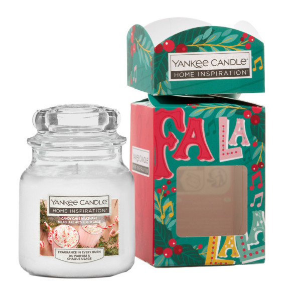 Candela Giara - 104 gr - Candy Cane Milkshake - Yankee Candle Candela Giara - 104 gr - Candy Cane Milkshake - Yankee Candle