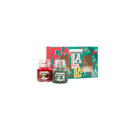 Candele Giara - Cinnamon Delight/Wrapping Paper Pine - Yankee Candle - conf. da 2 pz Candele Giara - Cinnamon Delight/Wrapping Paper Pine - Yankee Candle - conf. da 2 pz