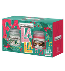 Candele Giara - Cinnamon Delight/Wrapping Paper Pine - Yankee Candle - conf. da 2 pz Candele Giara - Cinnamon Delight/Wrapping Paper Pine - Yankee Candle - conf. da 2 pz