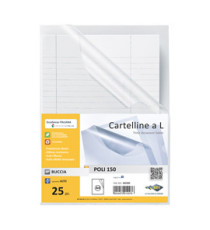 Cartellina a L - Poli 150 - PPL - 21 x 29,7 cm - trasparente buccia - Sei Rota - conf. 25 pezzi Cartellina a L - Poli 150 - PPL - 21 x 29,7 cm - trasparente buccia - Sei Rota - conf. 25 pezzi
