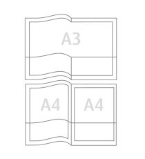 Cartellina Capri 69/T2 - 21 x 29,7 cm - PVC - con 2 tasche orizzontali - trasparente liscio - Sei Rota - conf. 5 pezzi Cartellina Capri 69/T2 - 21 x 29,7 cm - PVC - con 2 tasche orizzontali - trasparente liscio - Sei Rota - conf. 5 pezzi