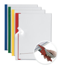Cartellina Poli 200 - 21 x 29,7 cm - PP - trasparente buccia - dorso rosso - Sei Rota - conf. 10 pezzi Cartellina Poli 200 - 21 x 29,7 cm - PP - trasparente buccia - dorso rosso - Sei Rota - conf. 10 pezzi