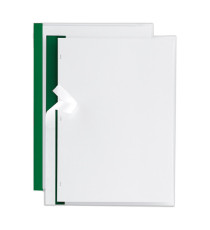 Cartellina Poli 200 - 21 x 29,7 cm - PP - trasparente buccia - dorso verde - Sei Rota - conf. 10 pezzi Cartellina Poli 200 - 21 x 29,7 cm - PP - trasparente buccia - dorso verde - Sei Rota - conf. 10 pezzi