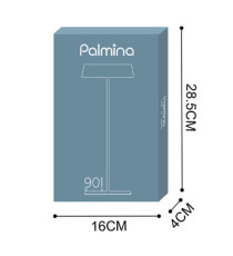 Lampada da tavolo 901 - c/aggancio magnetico - 10 x 30 cm - alluminio - blu - Palmina