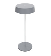 Lampada da tavolo 901 - c/aggancio magnetico - 10 x 30 cm - alluminio - grigio - Palmina