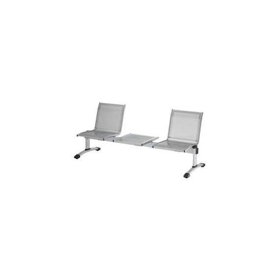 Panca attesa Plexus PS2PT - 2 posti - con tavolo - senza braccioli - grigio - Unisit Panca attesa Plexus PS2PT - 2 posti - con tavolo - senza braccioli - grigio - Unisit
