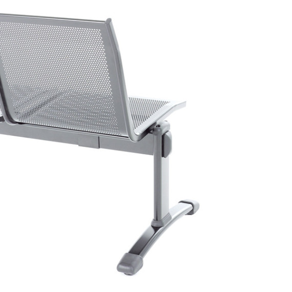 Panca attesa Plexus PS2PT - 2 posti - con tavolo - senza braccioli - grigio - Unisit Panca attesa Plexus PS2PT - 2 posti - con tavolo - senza braccioli - grigio - Unisit