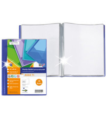 Portalistini Asso TI - personalizzabile - PP liscio - 15 x 21 cm - 40 buste -  blu - Sei Rota Portalistini Asso TI - personalizzabile - PP liscio - 15 x 21 cm - 40 buste -  blu - Sei Rota