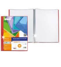 Portalistini Asso TI - personalizzabile - PP liscio - 22 x 30 cm - 20 buste - colori assortiti - Sei Rota
