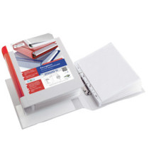 Raccoglitore personalizzabile Stelvio TI - 22 x 30 cm - 2 anelli a Q 65 mm - dorso 9 cm - bianco - Sei Rota