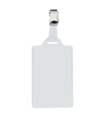 Portanome Pass 1E - clip in metallo - c/cartoncino - 5,5 x 8,5 cm - verticale - Sei Rota - conf. 100 pezzi Portanome Pass 1E - clip in metallo - c/cartoncino - 5,5 x 8,5 cm - verticale - Sei Rota - conf. 100 pezzi