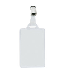 Portanome Pass 1E - clip in metallo - c/cartoncino - 5,5 x 8,5 cm - verticale - Sei Rota - conf. 100 pezzi Portanome Pass 1E - clip in metallo - c/cartoncino - 5,5 x 8,5 cm - verticale - Sei Rota - conf. 100 pezzi
