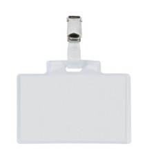 Portanome Pass 3E - clip in metallo - 9,5 x 6 cm - PVC - Sei Rota - conf. 10 pezzi Portanome Pass 3E - clip in metallo - 9,5 x 6 cm - PVC - Sei Rota - conf. 10 pezzi