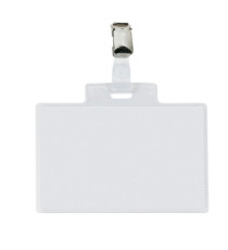 Portanome Pass 4E - clip in metallo - c/cartoncino - 11 x 7 cm - Sei Rota - conf. 100 pezzi Portanome Pass 4E - clip in metallo - c/cartoncino - 11 x 7 cm - Sei Rota - conf. 100 pezzi