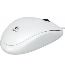 Mouse Logitech B100 ottico bianco 910-003360 con cavo usb 2.0 da 180cm - uso ambidestro - 2 pulsanti + rotella compatti Mouse Logitech B100 ottico bianco 910-003360 con cavo usb 2.0 da 180cm - uso ambidestro - 2 pulsanti + rotella compatti