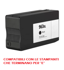 Cartuccia HP 963XL nera 3JA30AE rigenerata con chip aggiornato per Hp 9010,9012,9014,9015e,9025e 2000 pagine Cartuccia HP 963XL nera 3JA30AE rigenerata con chip aggiornato per Hp 9010,9012,9014,9015e,9025e 2000 pagine