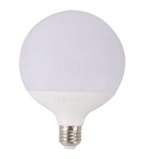 Lampadina led G120 18W attacco E27 1840 lumen - 6500K luce fredda D120Hx157mm equivale a 117wa incandescenza a incandescenza Lampadina led G120 18W attacco E27 1840 lumen - 6500K luce fredda D120Hx157mm equivale a 117wa incandescenza a incandescenza