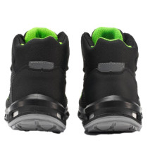 Calzatura di sicurezza Hard S3 SRC - pelle idrorepellente - numero 38 - grigio scuro/verde - U-Power