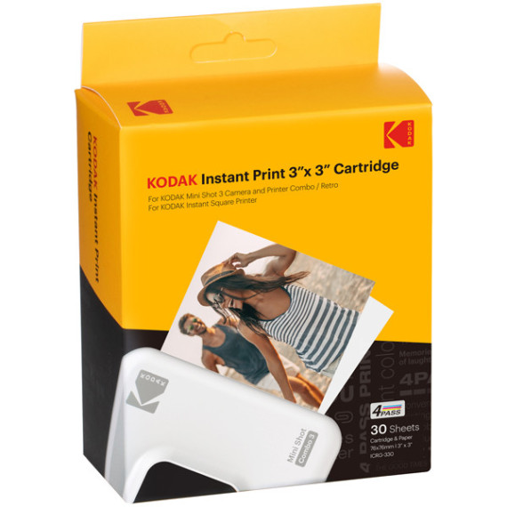 Carta per Mini Shot 3 Retro - 3.0X 3.0 - 30Pz - Kodak Carta per Mini Shot 3 Retro - 3.0X 3.0 - 30Pz - Kodak