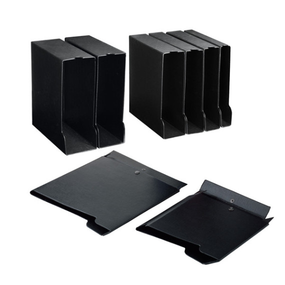 Custodia per raccoglitori 25 - dorso 3,5 cm - 26,5 x 31,5 cm - nero - Sei rota Custodia per raccoglitori 25 - dorso 3,5 cm - 26,5 x 31,5 cm - nero - Sei rota