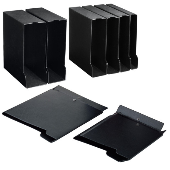 Custodia per raccoglitori 25 - dorso 3,5 cm - 26,5 x 31,5 cm - nero - Sei rota Custodia per raccoglitori 25 - dorso 3,5 cm - 26,5 x 31,5 cm - nero - Sei rota