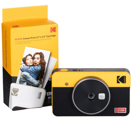 Fotocamera Istantanea Mini shot - Combo 2 Retro - Giallo - Kodak Fotocamera Istantanea Mini shot - Combo 2 Retro - Giallo - Kodak