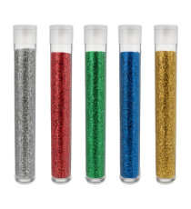 Glitter Bio grana fine - 10ml - colori assortiti - Deco - blister 5 flaconi Glitter Bio grana fine - 10ml - colori assortiti - Deco - blister 5 flaconi