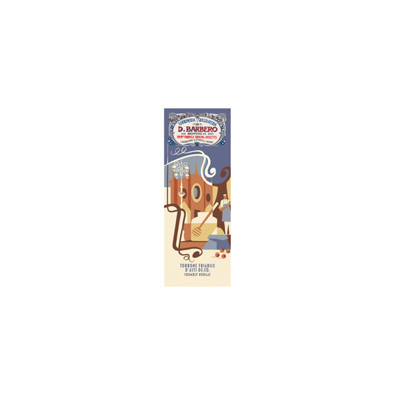 Tavoletta torrone friabile - con nocciole IGP - in astuccio - 150 gr - Barbero Tavoletta torrone friabile - con nocciole IGP - in astuccio - 150 gr - Barbero