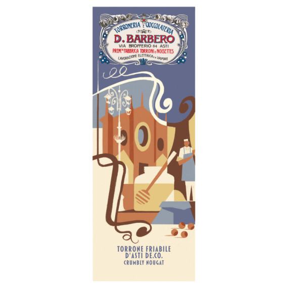 Tavoletta torrone friabile - con nocciole IGP - in astuccio - 150 gr - Barbero Tavoletta torrone friabile - con nocciole IGP - in astuccio - 150 gr - Barbero