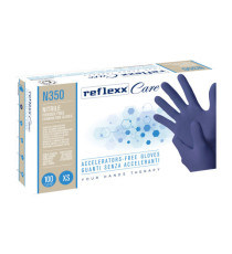 Guanti nitrile ipoallergenici N350 - senza acceleranti - taglia XS - blu - Reflexx - conf. 100 pezzi Guanti nitrile ipoallergenici N350 - senza acceleranti - taglia XS - blu - Reflexx - conf. 100 pezzi