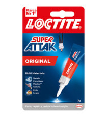 Colla Super Attak Original - 3 gr - trasparente - Loctite Colla Super Attak Original - 3 gr - trasparente - Loctite