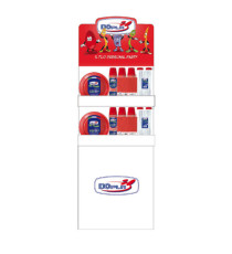 Espositore da terra con piatti e bicchieri Reuse - 60 x 40 x165 cm - cartone - rosso - Dopla Espositore da terra con piatti e bicchieri Reuse - 60 x 40 x165 cm - cartone - rosso - Dopla