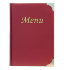 Portamenù Basic - A5 - 23,7 x 17 cm - PVC - bordeaux - 4+2 buste fisse incluse - Securit Portamenù Basic - A5 - 23,7 x 17 cm - PVC - bordeaux - 4+2 buste fisse incluse - Securit