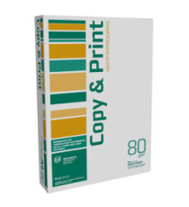 Carta fotocopie - A4 - 80 gr - bianco - Copy & Print - conf. 500 fogli Carta fotocopie - A4 - 80 gr - bianco - Copy & Print - conf. 500 fogli