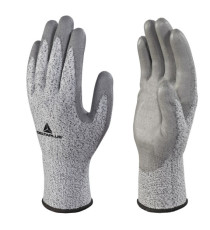 Guanti antitaglio Venicut B04 - maglia tricot econocut - palmo in poliuretano - taglia 08 - grigio - Deltaplus - pack 3