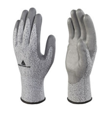 Guanti antitaglio Venicut B04 - maglia tricot econocut - palmo in poliuretano - taglia 09 - grigio - Deltaplus - pack 3