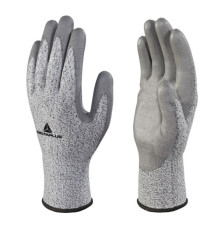 Guanti antitaglio Venicut B04 - maglia tricot econocut - palmo in poliuretano - taglia 10 - grigio - Deltaplus - pack 3
