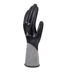 Guanti antitaglio Venicut D04 - maglia deltanocut - palmo in doppio nitrile - taglia 10 - nero - Deltaplus