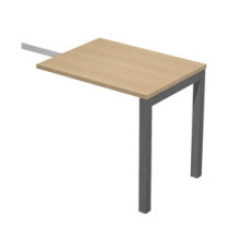 Allungo reversibile dx/sx Agorà - 80x60cm - Rovere - Gamba antracite