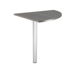 Raccordo angolare 90° per scrivanie Easy - 80 x 80 cm - frassino toscano/grigio cromato