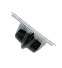 Portalampada in plastica mezzo filettato attacco E14 colore nero - 2A 250V T210 - dimensione 43.2x56.8mm porta lampada