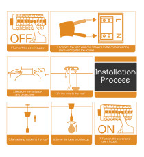 Portalampada in plastica attacco E27 arancione con cavo 1mt - MAX 60W - Voltaggio: 250V porta lampada da interno
