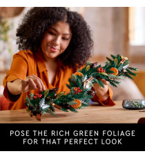 Lego Botanicals - Ghirlanda - Lego 10340 The Botanical Collection Corona per la decorazione della casa 1194pz Anni 18+